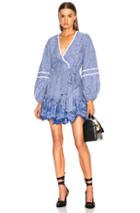 Alexis Alzena Dress In Blue,checkered & Plaid
