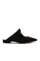 Alexandre Birman Suede Evelyn Flats In Black
