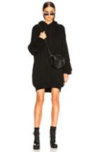 Unravel Hoodie Dress In Black