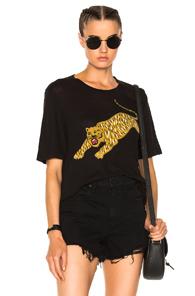Raquel Allegra Jersey Boxy Tee In Black