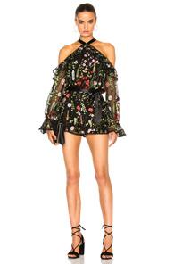 Alexis Brenna Romper In Black,floral