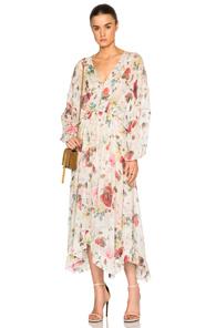 Zimmermann Mischief Ladder Dress In Neutrals,floral