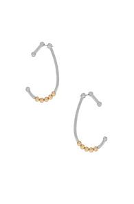 Alexander Wang Shower Curtain Earrings In Metallics