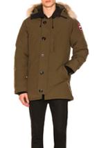 Canada Goose Chateau Parka With Coyote Fur Trim In Green
