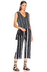Lemlem Kal Jumpsuit In Black,geomtric Print,stripes