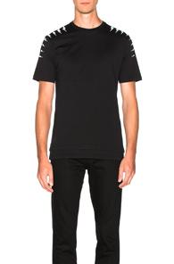 Neil Barrett Thunderbolt Shoulder Shirt In Black