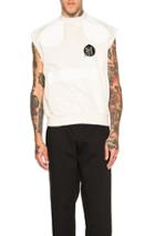 J.w. Anderson Oversized Patchwork Tank In Neutrals,white