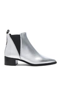 Acne Studios Jensen Leather Boots In Metallics