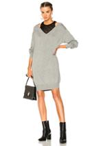 T By Alexander Wang Dress With Inner Tank In Gray
