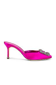Manolo Blahnik Hangisi 70 Mule In Pink