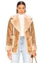 Mother Faux Fur Patch Pocket Trapper In Brown