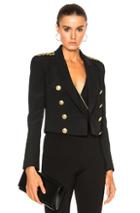 Pierre Balmain Cropped Blazer In Black