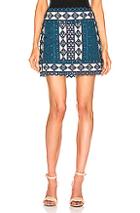 Zimmermann Moncur Studded Mini Skirt In Blue