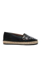 Givenchy Studded Leather Flat Espadrilles In Black