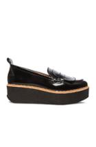 Flamingos Wellington Leather Loafers In Black