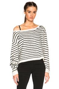 Rta Charlotte Sweater In Stripes,white
