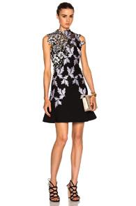 Self-portrait Lila Mini Dress In Purple,floral,black