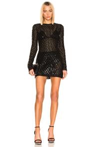 Saint Laurent Mini Dress In Black