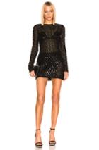 Saint Laurent Mini Dress In Black