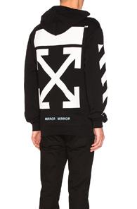 Off-white Diagonal Caravaggio Hoody In Black