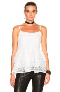 Marissa Webb Belinda Lace Top In White
