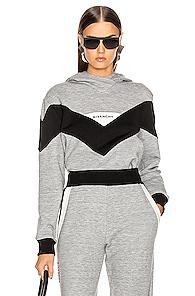 Givenchy Logo Hoodie In Grey
