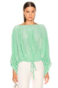 Smythe Butterfly Blouse In Green