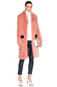 Shrimps Claude Faux Fur Coat In Pink