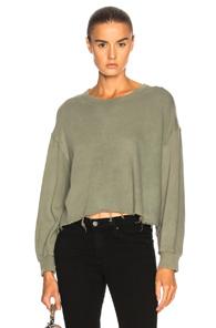 The Great Cut Off Sweatshirt In Green