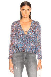 Iro Gosh Top In Abstract,blue
