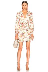 Zimmermann Sunny Flounce Shift Dress In Floral,pink,white
