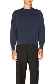 Wales Bonner Creolite Text Sweatshirt In Blue