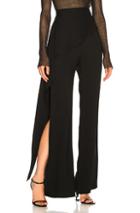 Michelle Mason Pants With Side Drape In Black