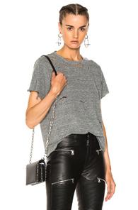Amiri Distress Tee In Gray