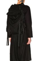 Yohji Yamamoto Bag Peak Vest In Black