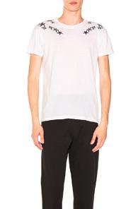Valentino Star Print Tee In White