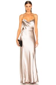 Galvan Whiteley Dress In Neutral