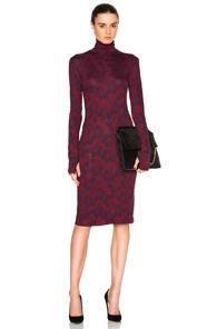Rodebjer Shark Fitted Dress In Red,floral