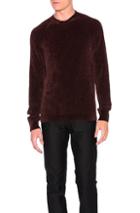 Maison Margiela Cardigan Stitch Pullover Sweater In Brown