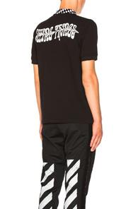 Off-white Seeing Things Polo In Black,white