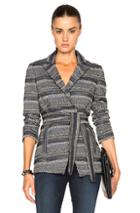 Veronica Beard Pamona Blazer In Blue,geometric Print