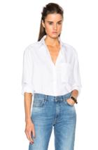 Acne Studios Addle Tech Poplin Shirt In White