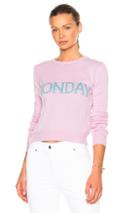 Alberta Ferretti Monday Crewneck Sweater In Purple