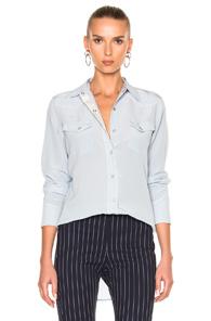 Rag & Bone Jesse Blouse In Blue