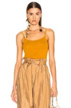 Lemaire Second Skin Tank Top In Yellow