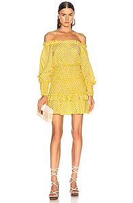 Alexis Marilena Dress In Polka Dots,yellow