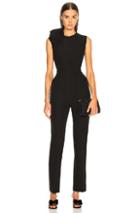 Msgm Cady Jumpsuit In Black