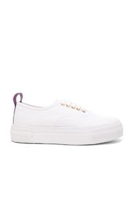 Eytys Canvas Mother Sneakers In White