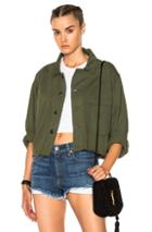 The Great Cropped Army Jacket In Green