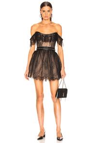 Aadnevik Lace Mini Dress In Black